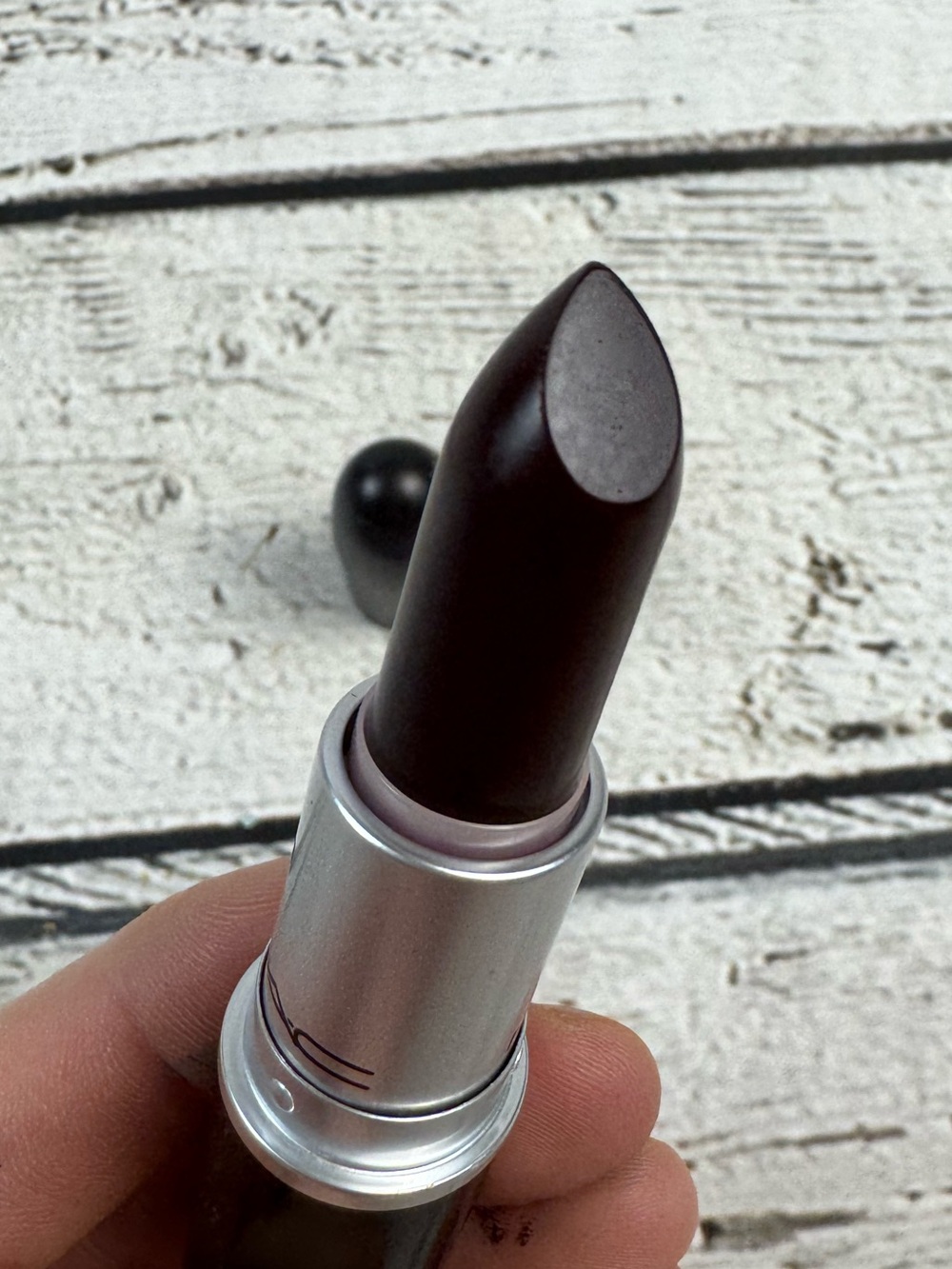 MAC Viva Glam Ariana Grande Matte Lipstick Discontinued Dark Burgundy C85